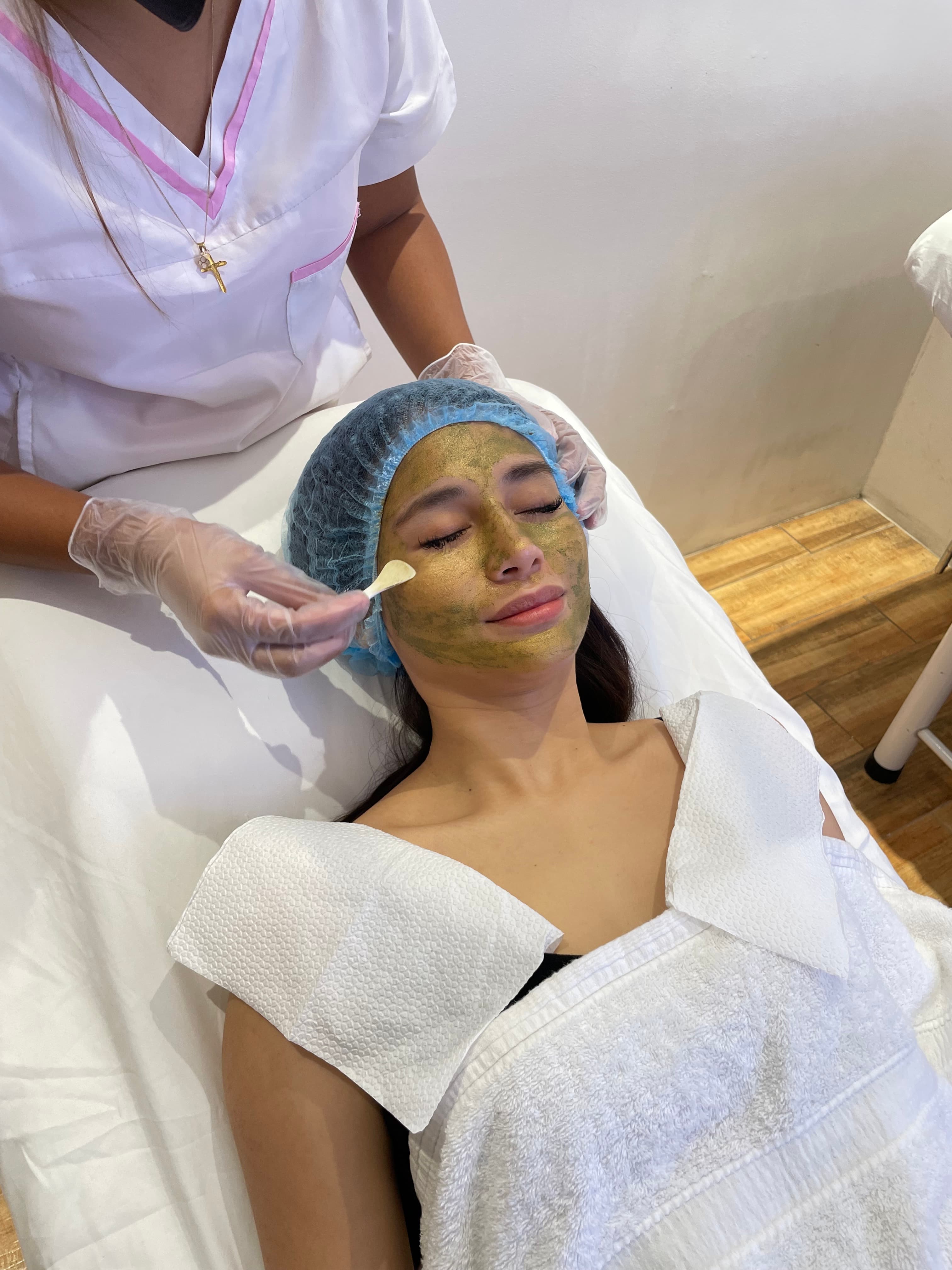 Relaxed spa-style facial treatment, part of a self-care day itinerary in BGC