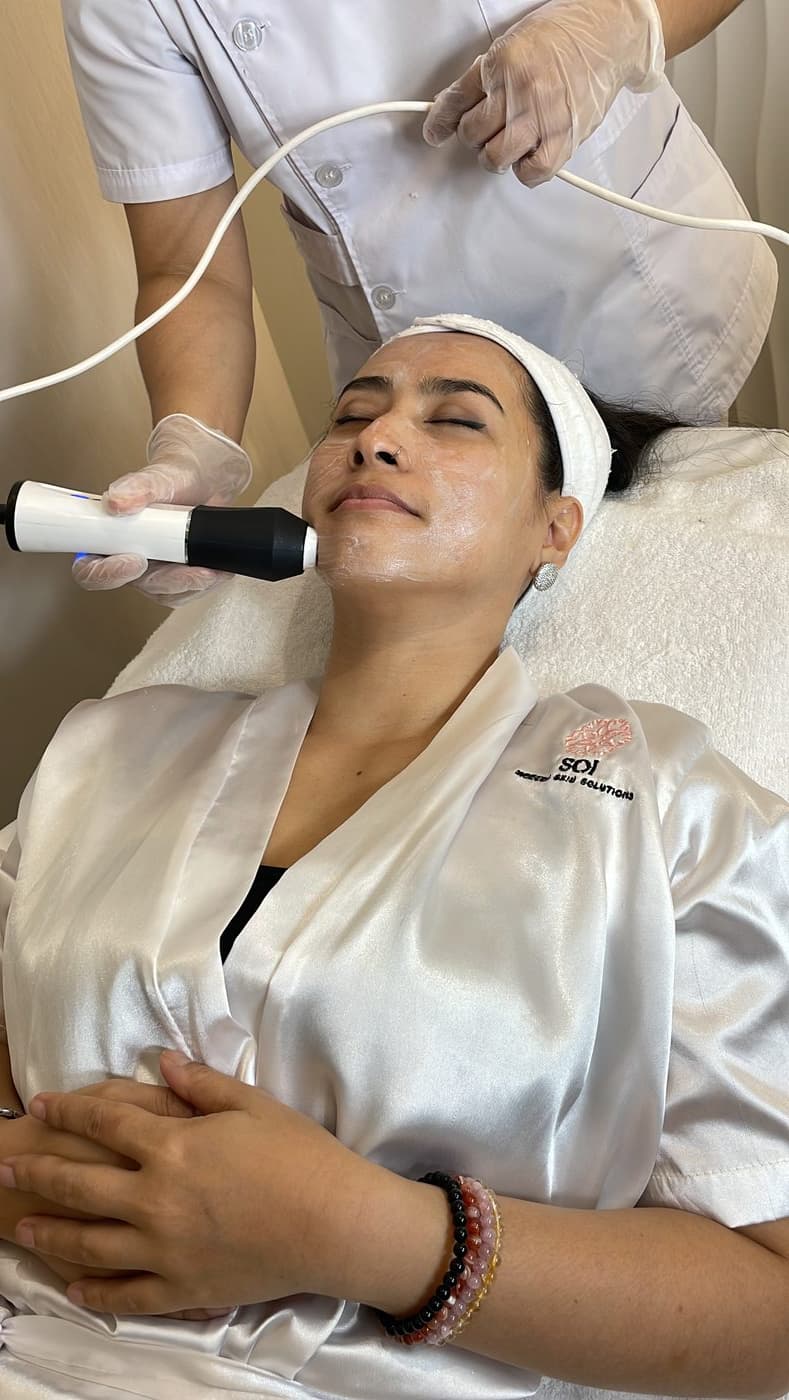 Radiant, party-ready skin after a facial treatment ahead of the Philippines' ber months season
